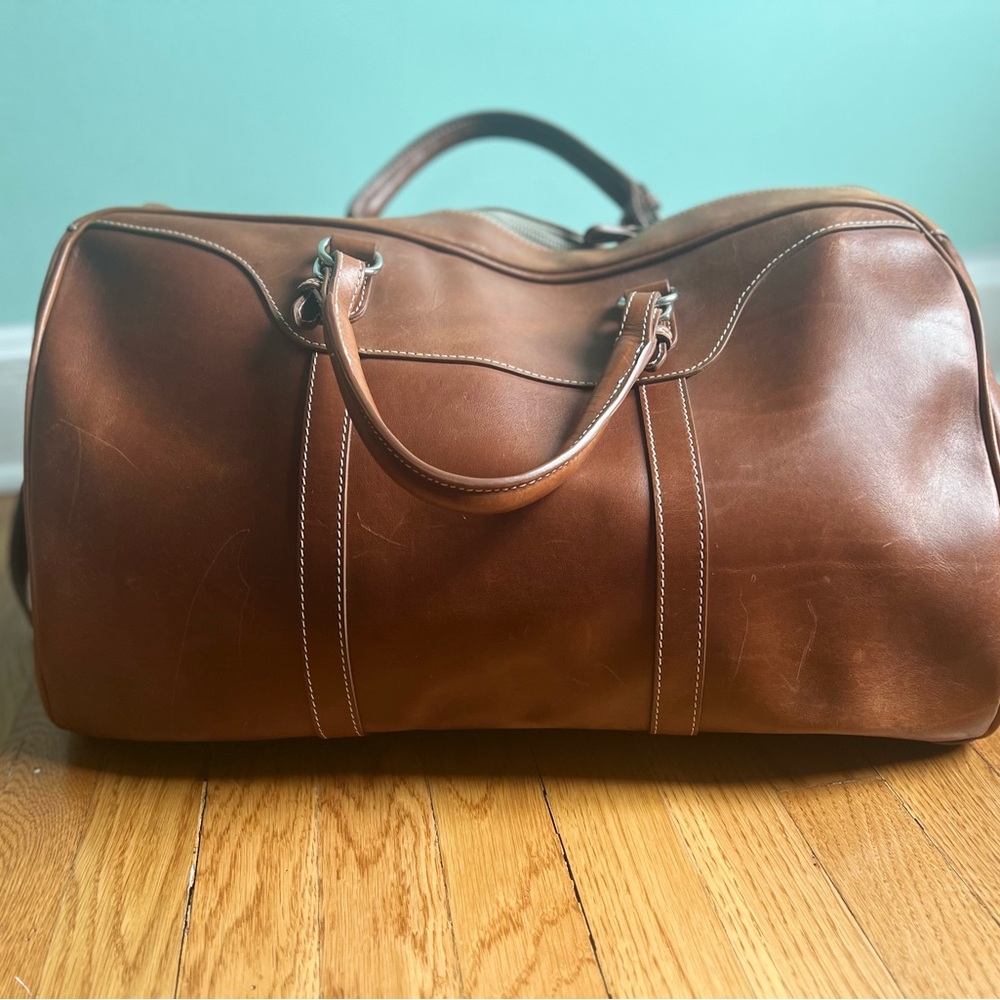 Elegant Mulholland Brown Leather Men's Bag